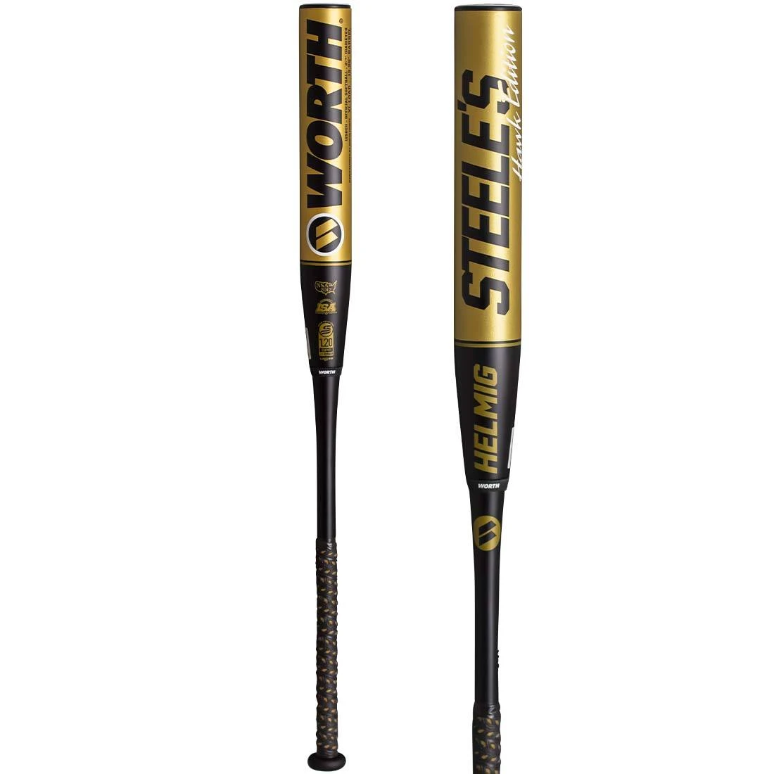 2022 Worth Steele's Hawk Denny Helmig Tribute XL 12.25″ 2PC USSSA Slowpitch Softball Bat: WSHEU 1 2022 Worth Steele's Hawk Denny Helmig Tribute XL 12.25″ 2PC USSSA Slowpitch Softball Bat: WSHEU
