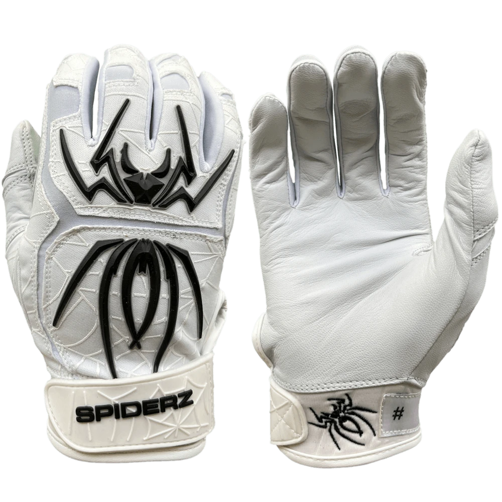 2022 Spiderz ENDITE Batting Gloves: White And Black 1 2022 Spiderz ENDITE Batting Gloves: White And Black