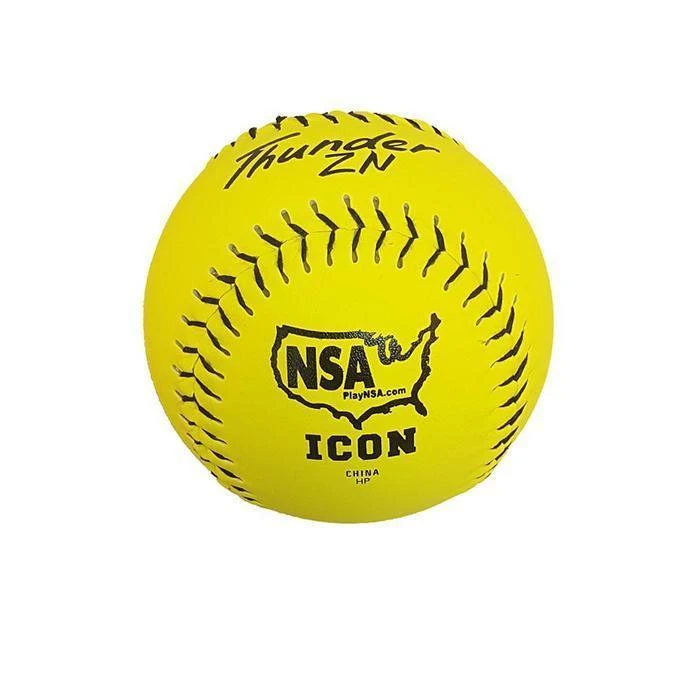 Dudley Thunder ZN HYCON ICON NSA 12" Slowpitch Softballs (DOZEN): 4E199Y 2 Dudley Thunder ZN HYCON ICON NSA 12" Slowpitch Softballs (DOZEN): 4E199Y - Image 2