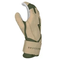 Bruce Bolt Premium Pro Military Series Long Cuff Batting Gloves: Beige -Bat Forge Store IMG 0882