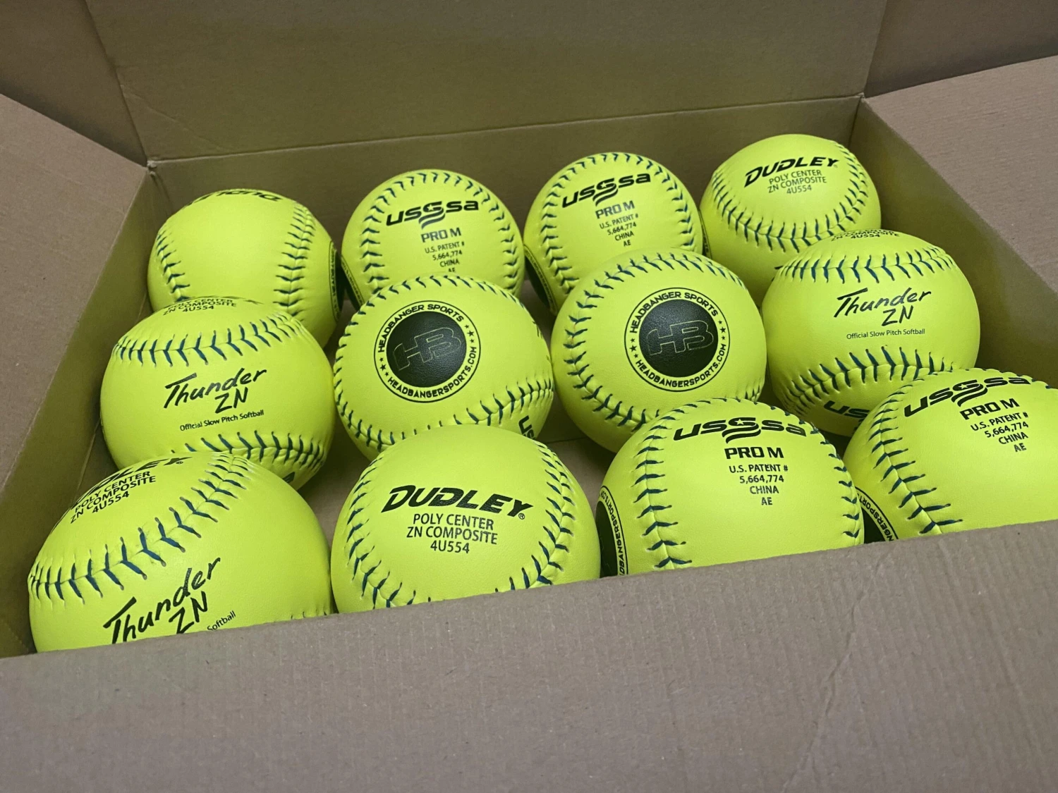 Dudley Thunder ZN 12" PRO M USSSA Slowpitch Softballs (DOZEN): 4U554 2 Dudley Thunder ZN 12" PRO M USSSA Slowpitch Softballs (DOZEN): 4U554 - Image 2