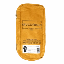 Bruce Bolt PREMIUM PRO Long Cuff Batting Gloves: Black -Bat Forge Store LC BLKG BAG