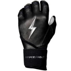 Bruce Bolt PREMIUM PRO Chrome Series Long Cuff Batting Gloves: Black 11 Bruce Bolt PREMIUM PRO Chrome Series Long Cuff Batting Gloves: Black -Bat Forge Store LC CHRB LEFT