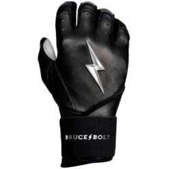 Bruce Bolt PREMIUM PRO Chrome Series Long Cuff Batting Gloves: Black 13 Bruce Bolt PREMIUM PRO Chrome Series Long Cuff Batting Gloves: Black -Bat Forge Store LC CHRB RIGHT