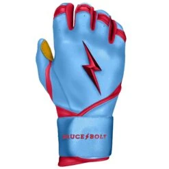 Bruce Bolt PREMIUM PRO BADER Series Long Cuff Batting Gloves: Baby Blue 10 Bruce Bolt PREMIUM PRO BADER Series Long Cuff Batting Gloves: Baby Blue -Bat Forge Store LC HBB RIGHT