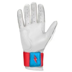 Bruce Bolt PREMIUM PRO BRINSON Series Long Cuff Batting Gloves: White 7 Bruce Bolt PREMIUM PRO BRINSON Series Long Cuff Batting Gloves: White -Bat Forge Store LC LBW PALM