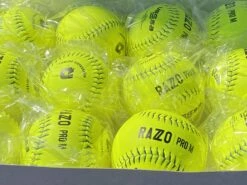 DeMarini RAZZO 12" PRO M USSSA Slowpitch Softballs (Dozen): WTDRZPMC12UB -Bat Forge Store PhotoMar11 121203PM