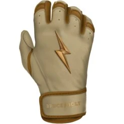Bruce Bolt PREMIUM PRO Gold Series Batting Gloves: Short Cuff 14 Bruce Bolt PREMIUM PRO Gold Series Batting Gloves: Short Cuff -Bat Forge Store SC GLD RIGHT