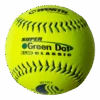 Worth 11" USSSA Super Green Dot Classic W Composite Softballs (Dozen): UC11CY