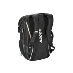 Wilson A2000 Players Backpack Bat Bag: WTA2000 19 Wilson A2000 Players Backpack Bat Bag: WTA2000 -Bat Forge Store WTA20BPBL 3 Wilson A2000 Backpack Black Silver Back.png.cq5dam.web .1200.1200