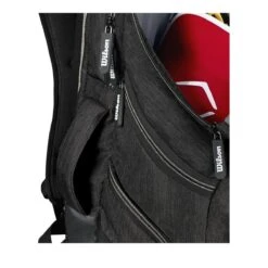 Wilson A2000 Players Backpack Bat Bag: WTA2000 21 Wilson A2000 Players Backpack Bat Bag: WTA2000 -Bat Forge Store WTA20BPBL 5 Wilson A2000 Backpack Black Silver Handle.png.cq5dam.web .1200.1200