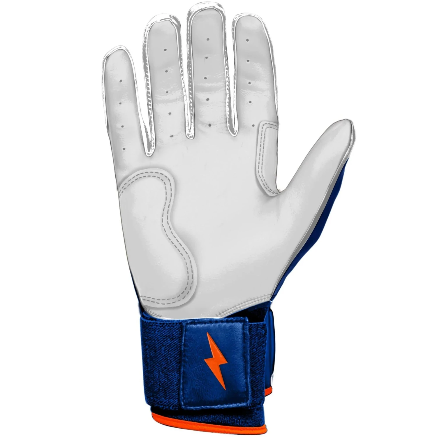 Bruce Bolt PREMIUM PRO NIMMO Long Cuff Batting Gloves: Mets Blue 6 Bruce Bolt PREMIUM PRO NIMMO Long Cuff Batting Gloves: Mets Blue - Image 6