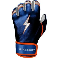Bruce Bolt PREMIUM PRO NIMMO Short Cuff Batting Gloves: Blue -Bat Forge Store premium pro nimmo series short cuff batting gloves blue gloves brucebolt 759915