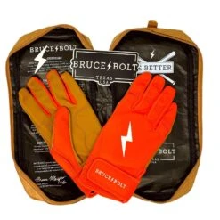 Bruce Bolt PREMIUM PRO Short Cuff Batting Gloves: Orange 11 Bruce Bolt PREMIUM PRO Short Cuff Batting Gloves: Orange -Bat Forge Store premium pro short cuff batting gloves orange brucebolt 666699